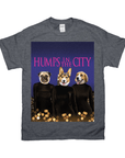 Camiseta personalizada con 3 mascotas 'Humps in the City'