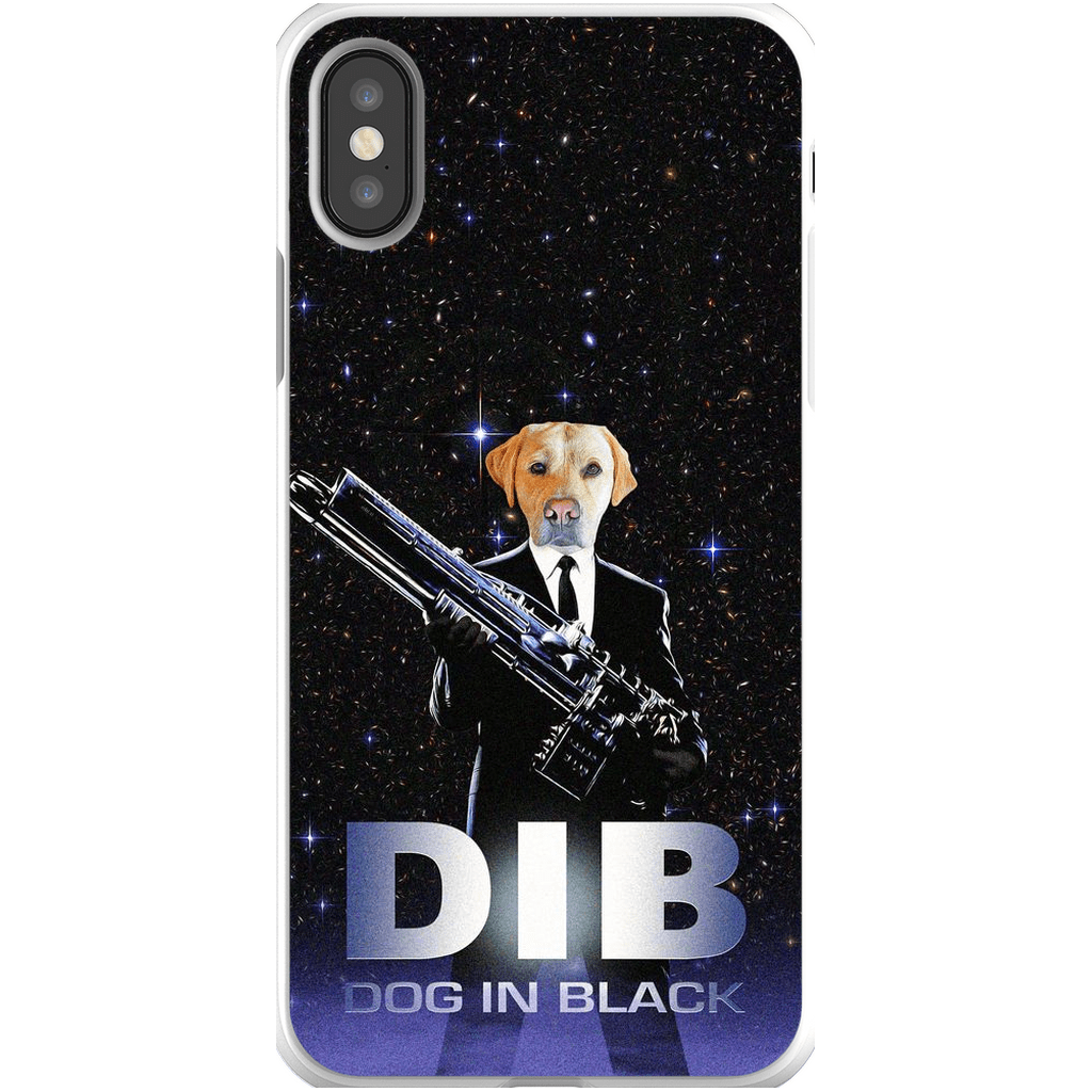 Funda para móvil personalizada &#39;Perro de negro&#39;