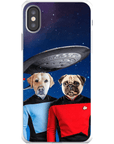 Funda personalizada para teléfono con 2 mascotas 'Doggo-Trek'