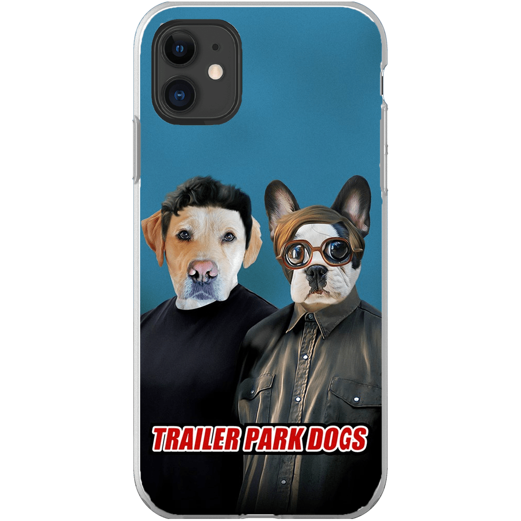 &#39;Trailer Park Dogs 1&#39; Funda personalizada para teléfono con 2 mascotas