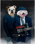 Rompecabezas personalizado de 2 mascotas 'AC/Doggos'