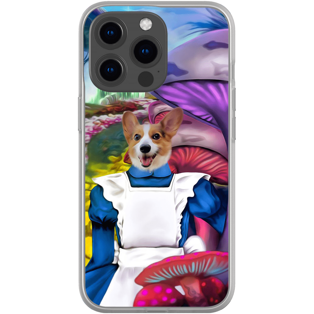 Funda para móvil personalizada &#39;Alicia en Doggoland&#39;