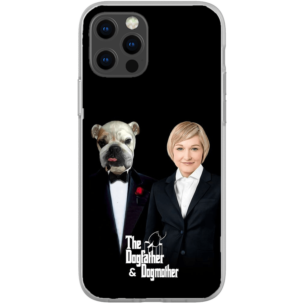 Funda personalizada para teléfono humano o mascota &#39;The Dogfather &amp;amp; Dogmother&#39;