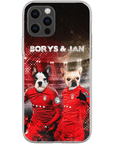 Funda personalizada para teléfono con 2 mascotas 'Poland Doggos'