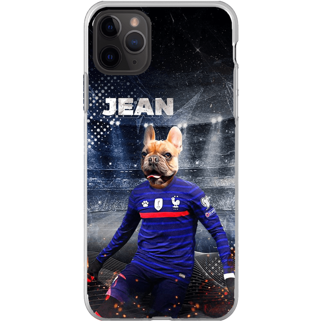 Funda para teléfono personalizada &#39;France Doggos Soccer&#39;