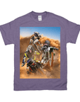 Camiseta personalizada con 3 mascotas 'The Motocross Riders' 