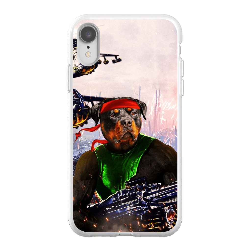 Funda para teléfono personalizada &#39;Rambo Doggo&#39;