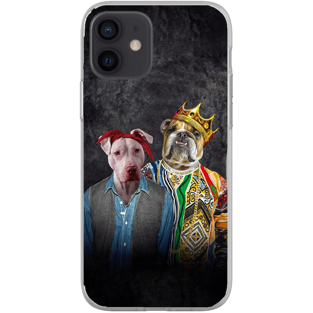 Funda personalizada para teléfono con 2 mascotas &#39;2Paw And Notorious DOG&#39;