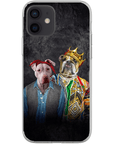 Funda personalizada para teléfono con 2 mascotas '2Paw And Notorious DOG'