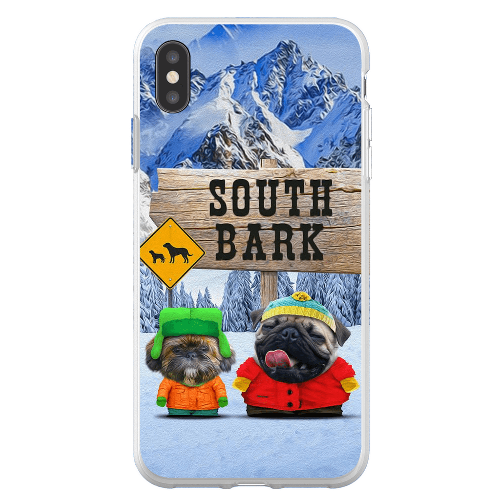 Funda personalizada para teléfono con 2 mascotas &#39;South Bark&#39;