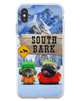 Funda personalizada para teléfono con 2 mascotas 'South Bark'