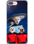 'Doggo-Trek' Funda personalizada para teléfono con 3 mascotas