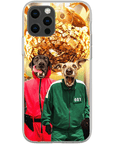 Funda personalizada para teléfono con 2 mascotas 'Squid Paws'