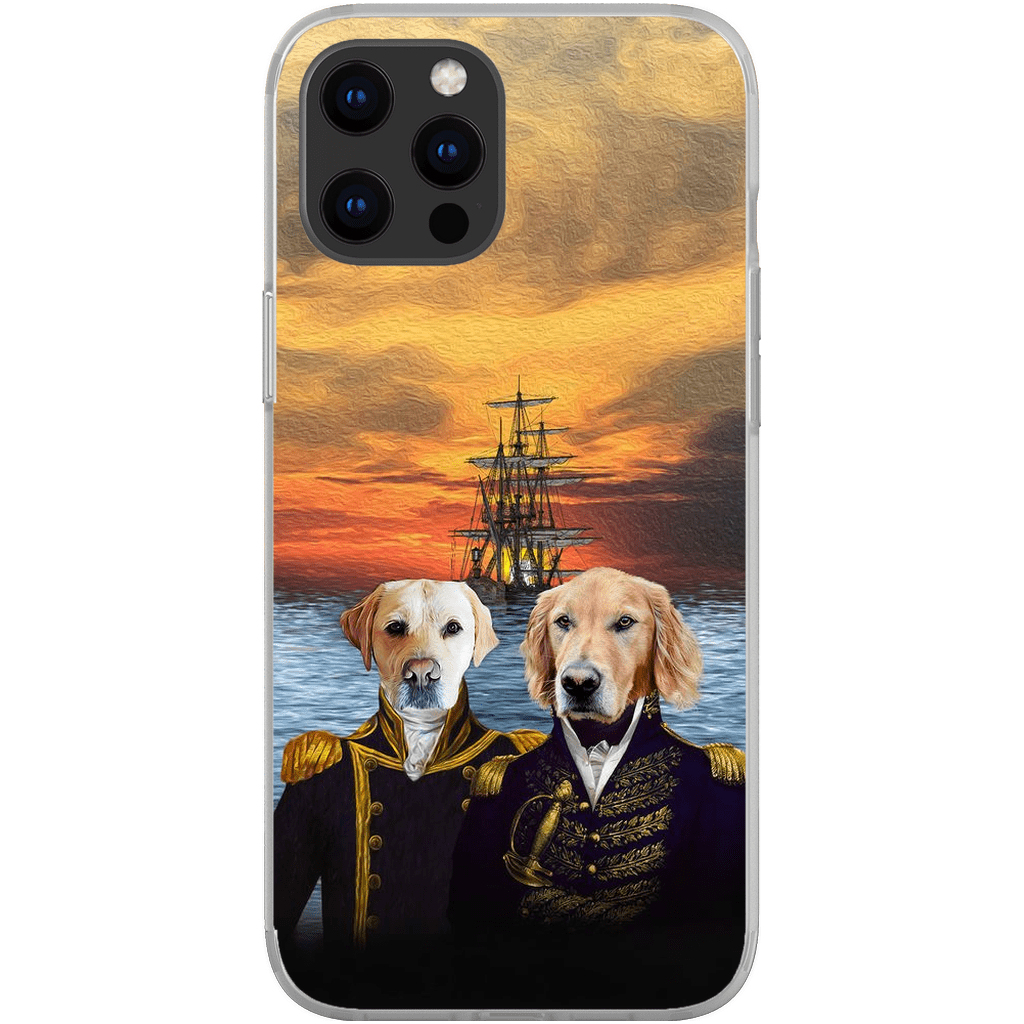 Funda personalizada para teléfono con 2 mascotas &#39;The Explorers&#39;