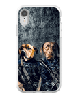 Funda personalizada para teléfono con 2 mascotas 'The Navy Veterans'