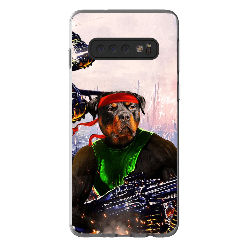 Funda para teléfono personalizada &#39;Rambo Doggo&#39;