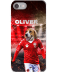 Funda para móvil personalizada 'Dinamarca Doggos Soccer'