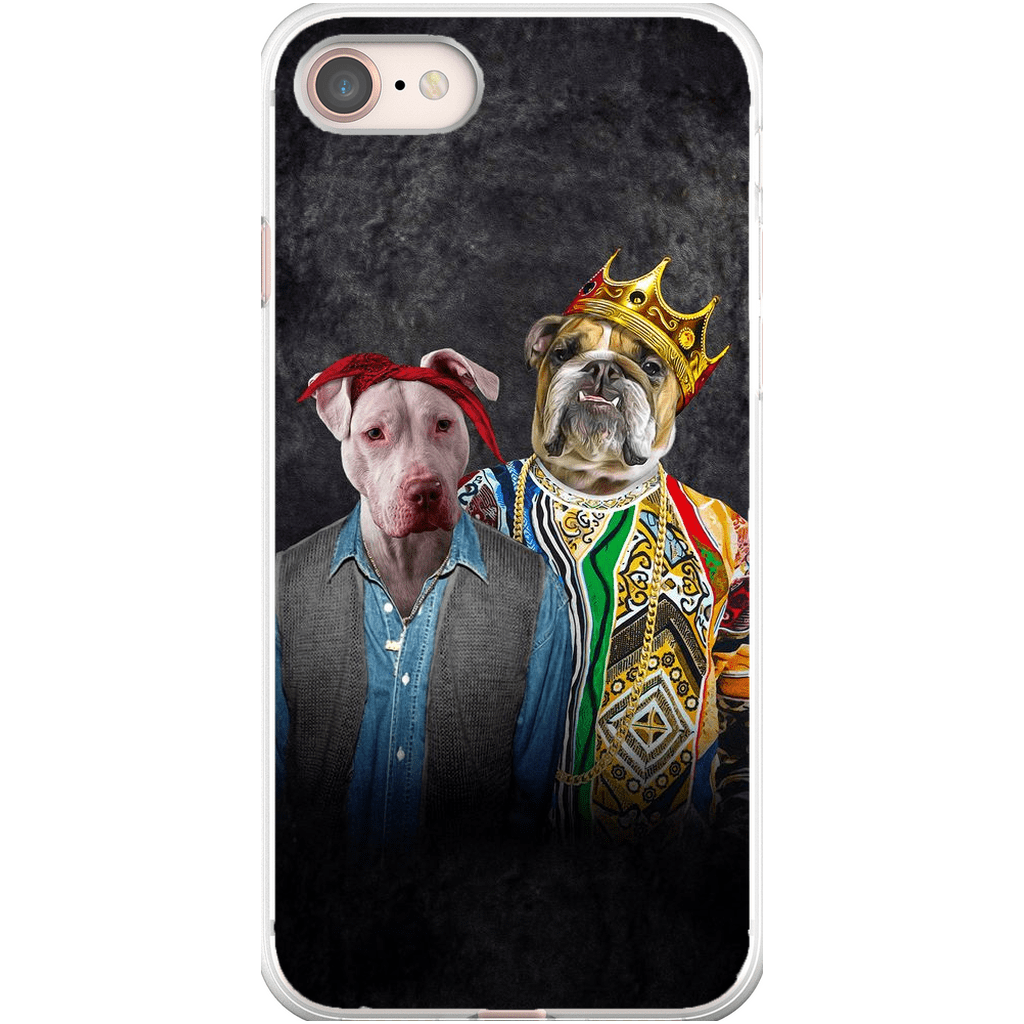 Funda personalizada para teléfono con 2 mascotas &#39;2Paw And Notorious DOG&#39;