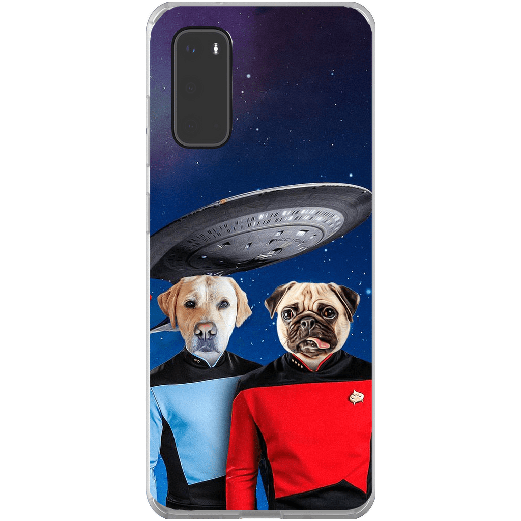 Funda personalizada para teléfono con 2 mascotas &#39;Doggo-Trek&#39;