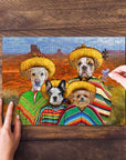 Rompecabezas personalizado de 4 mascotas '4 Amigos'