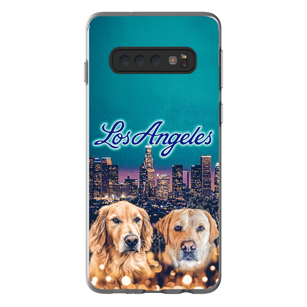 Funda personalizada para teléfono con 2 mascotas &#39;Doggos of Los Angeles&#39;