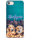 Funda personalizada para teléfono con 2 mascotas 'Doggos of Los Angeles'