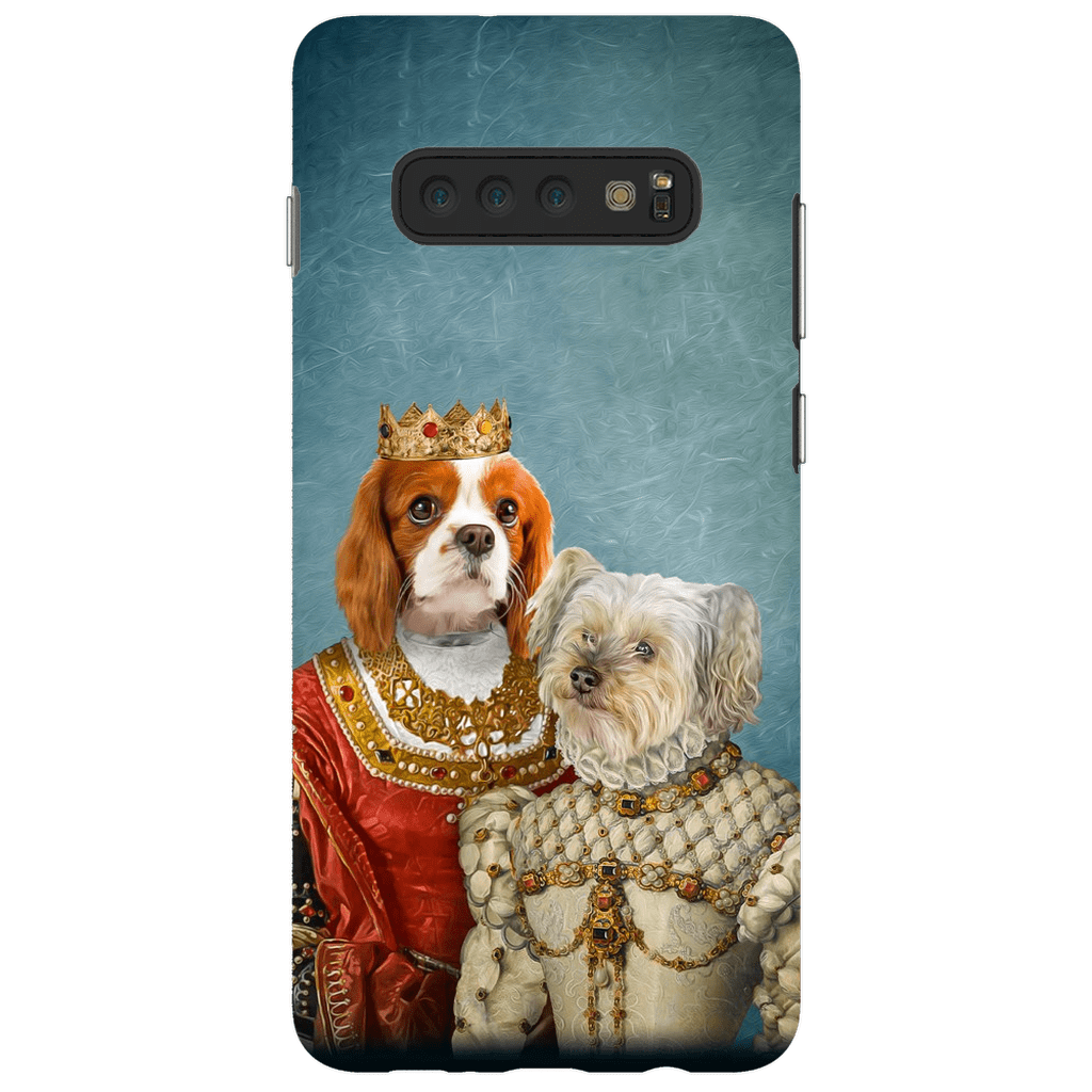 Funda personalizada para teléfono con 2 mascotas &#39;Reina y Princesa&#39;