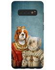 Funda personalizada para teléfono con 2 mascotas 'Reina y Princesa'