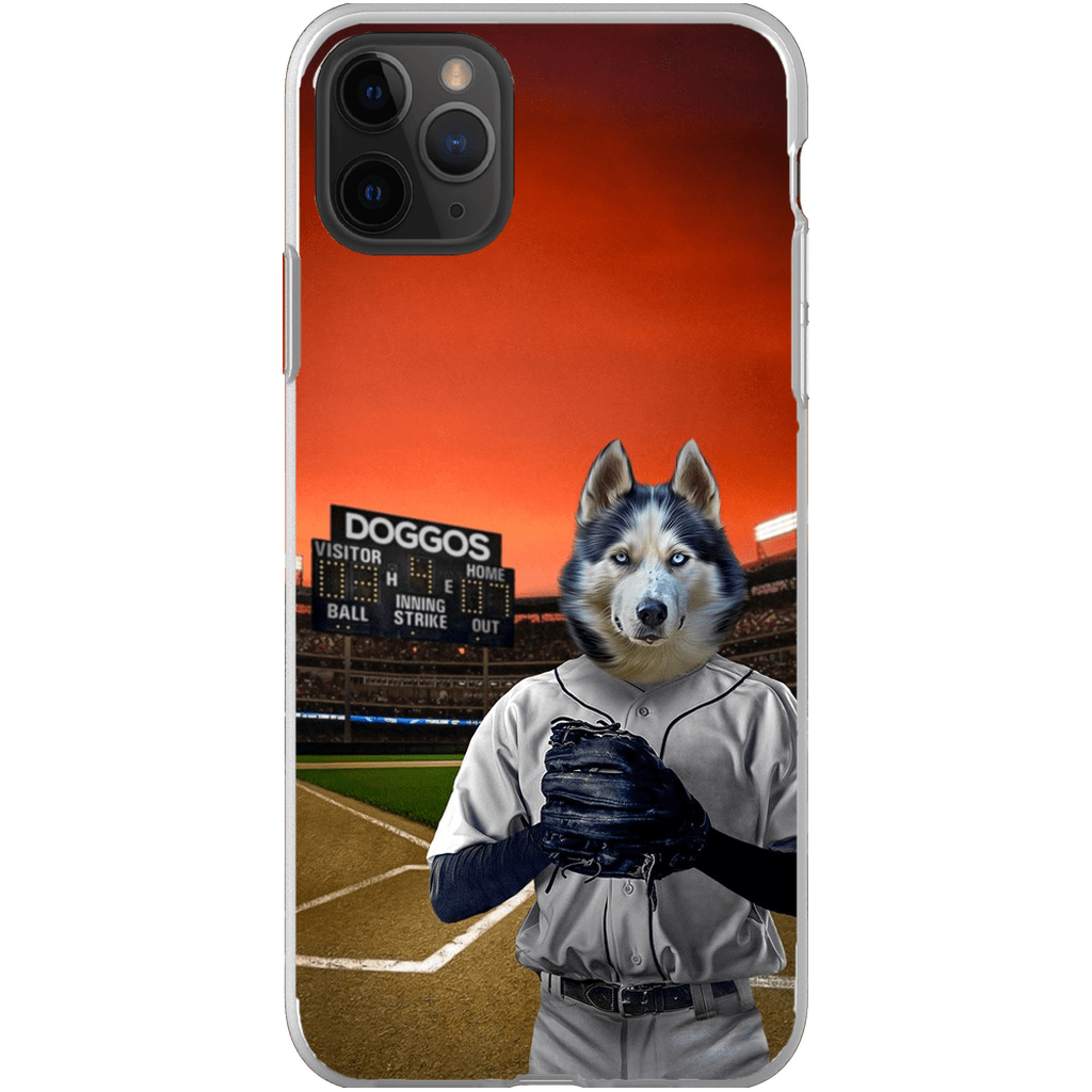 Funda para móvil personalizada &#39;El jugador de béisbol&#39;