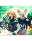 Póster Personalizado para 2 mascotas 'New York Jet-Doggos'