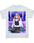 Camiseta personalizada para mascotas 'La DJ femenina'