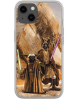 Funda personalizada para teléfono con 2 mascotas 'Yodogg &amp; Jedi-Doggo'