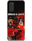 Funda personalizada para teléfono con 2 mascotas 'Belgium Doggos'