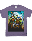 Camiseta personalizada para 2 mascotas 'Teenage Mutant Ninja Doggos'