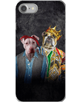 Funda personalizada para teléfono con 2 mascotas '2Paw And Notorious DOG'