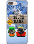 Funda personalizada para teléfono con 2 mascotas 'South Bark'