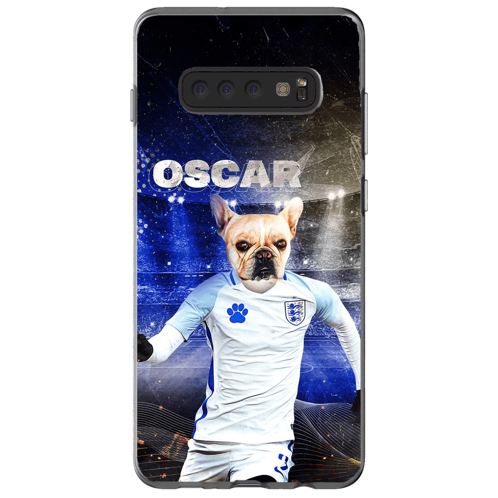 Funda para teléfono personalizada &#39;England Doggos Soccer&#39;