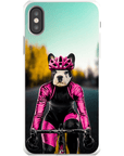 Funda para móvil personalizada 'La ciclista femenina'