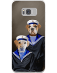 Funda personalizada para teléfono con 2 mascotas 'The Sailors'