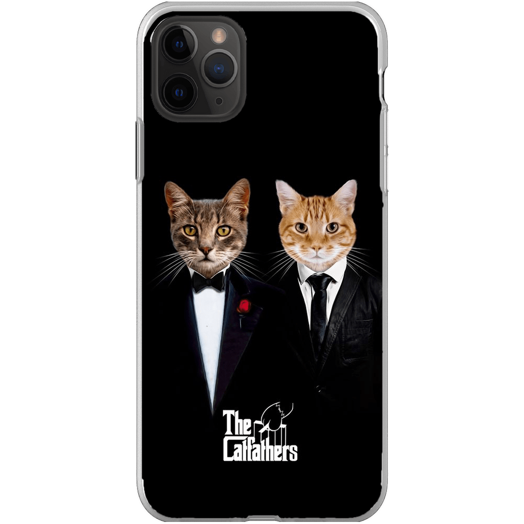 Funda personalizada para teléfono con 2 mascotas &#39;The Catfathers&#39;