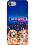 Funda personalizada para teléfono con 2 mascotas 'Doggos of New York'