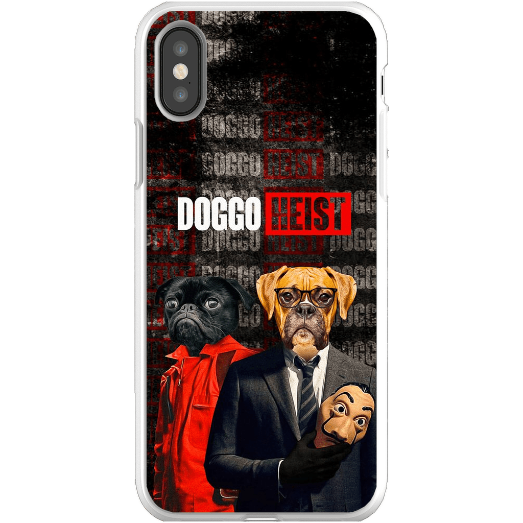 Funda personalizada para teléfono con 2 mascotas &#39;Doggo Heist&#39;