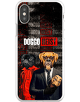 Funda personalizada para teléfono con 2 mascotas 'Doggo Heist'