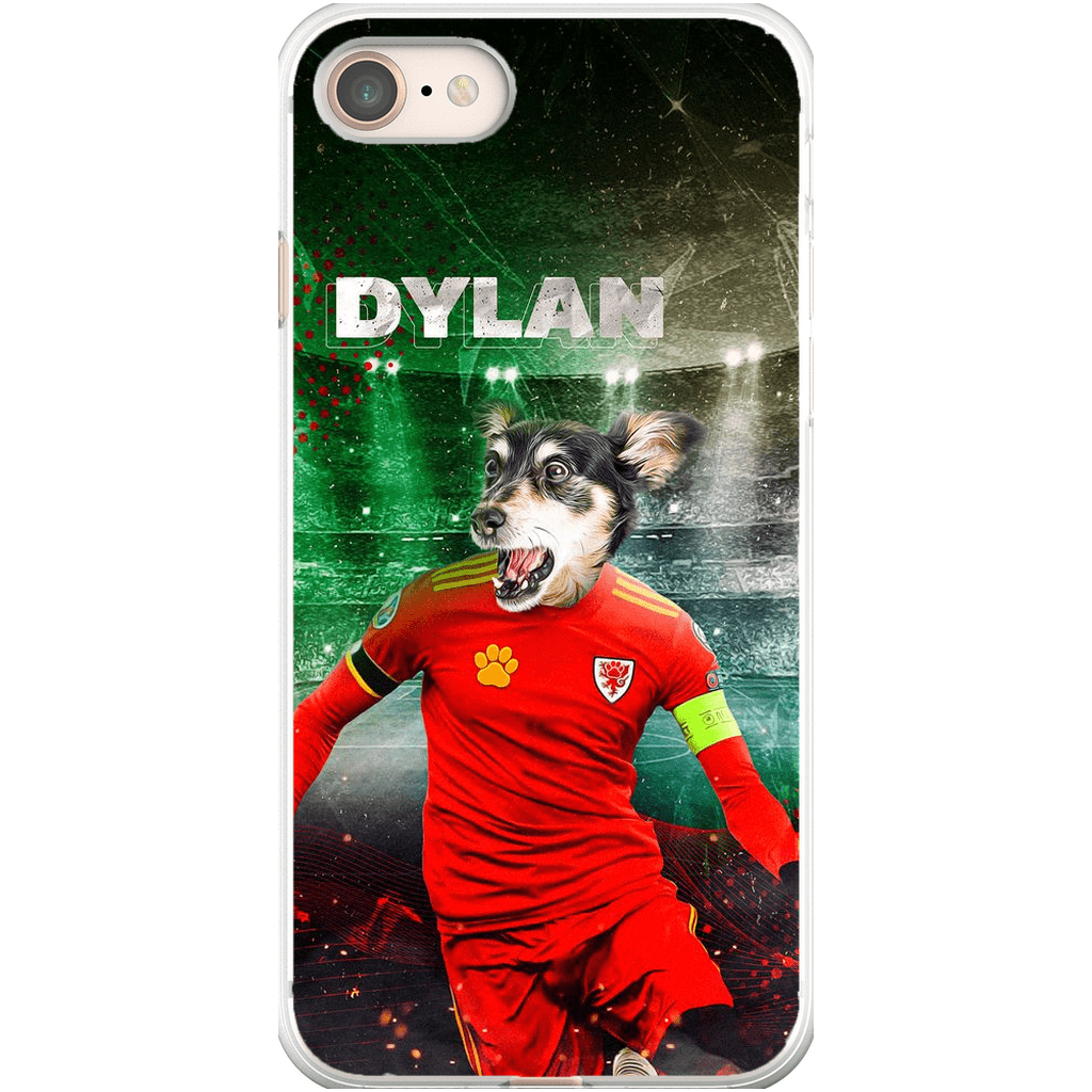 Funda para teléfono personalizada &#39;Wales Doggos Soccer&#39;