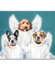 Póster personalizado de 3 mascotas '3 Ángeles'