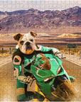 Rompecabezas personalizado para mascotas 'Kawadawgi Rider'