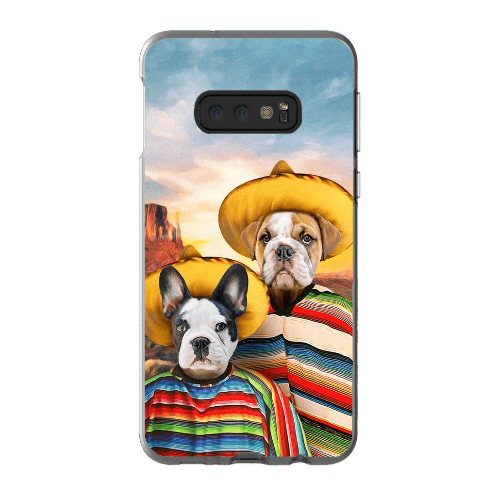 &#39;2 Amigos&#39; Funda personalizada para teléfono con 2 mascotas