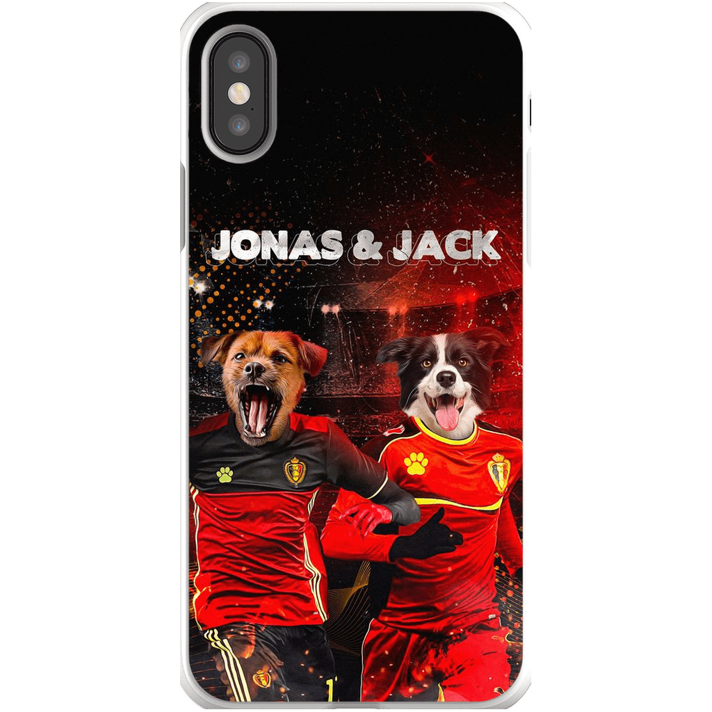 Funda personalizada para teléfono con 2 mascotas &#39;Belgium Doggos&#39;