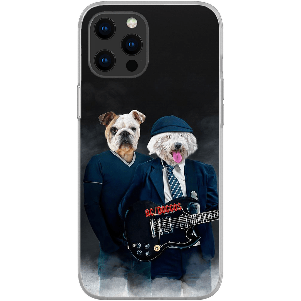 Funda personalizada para teléfono con 2 mascotas &#39;AC/Doggos&#39;