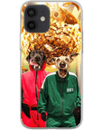 Funda personalizada para teléfono con 2 mascotas 'Squid Paws'